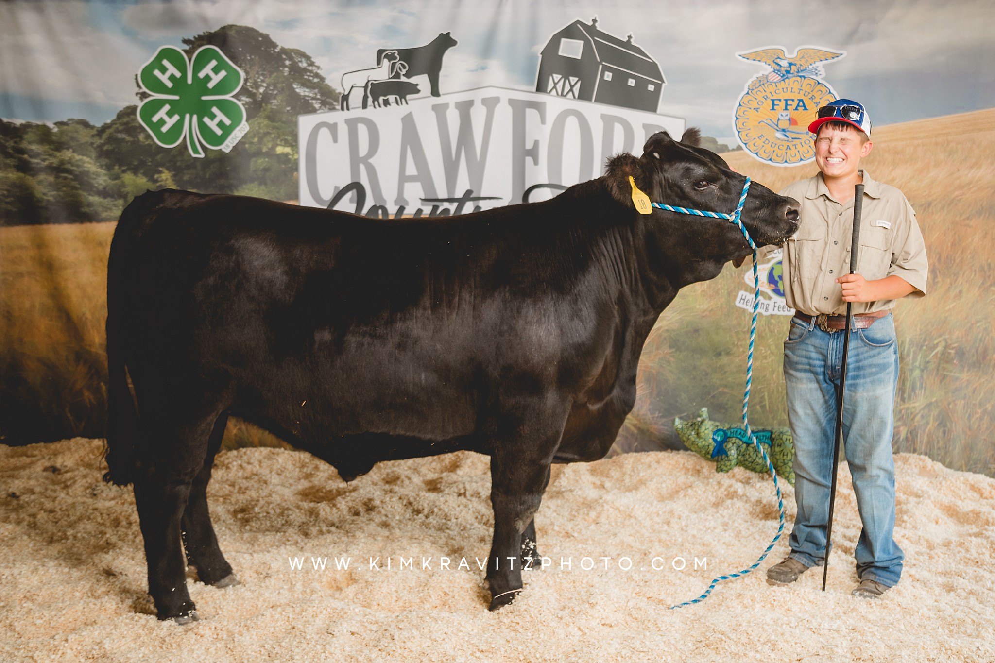 2023 Crawford County Kansas Fair Livestock Show Backdrop Beef