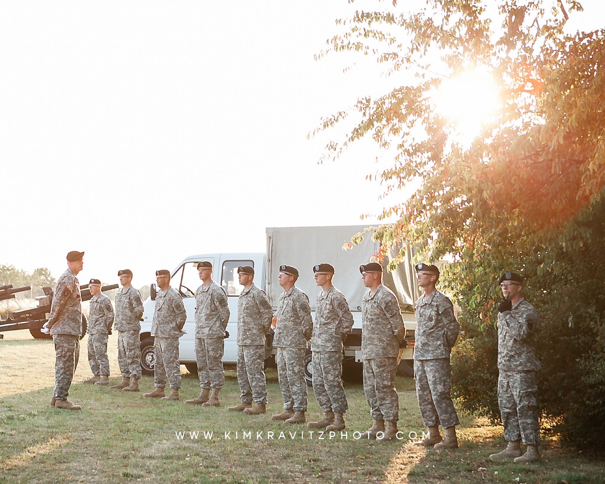 529th Military Police Company Honor Guard Salute Battery at the 4th of July celebration in Heidelberg Germany