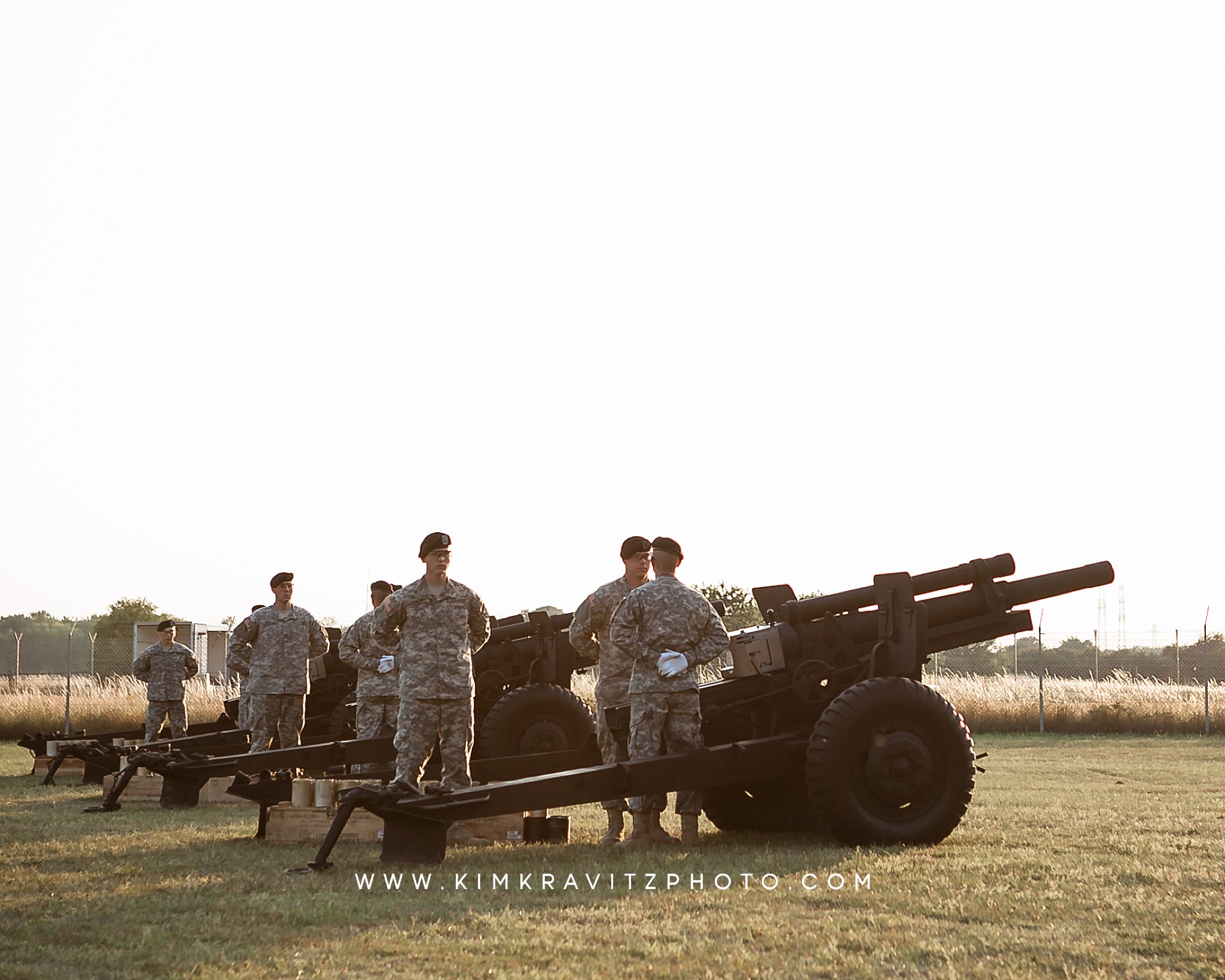 529th Military Police Company Honor Guard Salute Battery at the 4th of July celebration in Heidelberg Germany