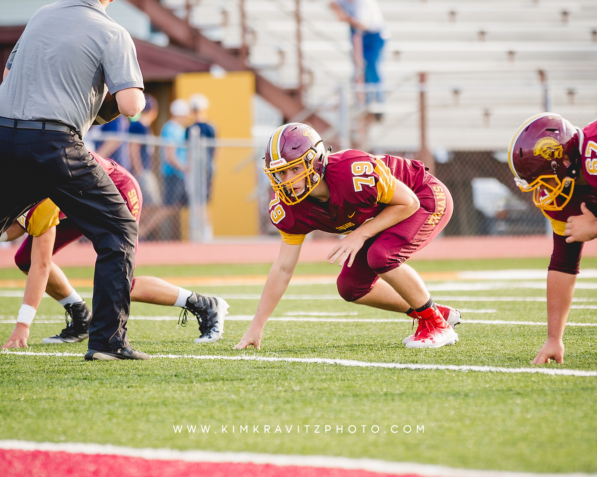 High school football kim kravitz girard trojans