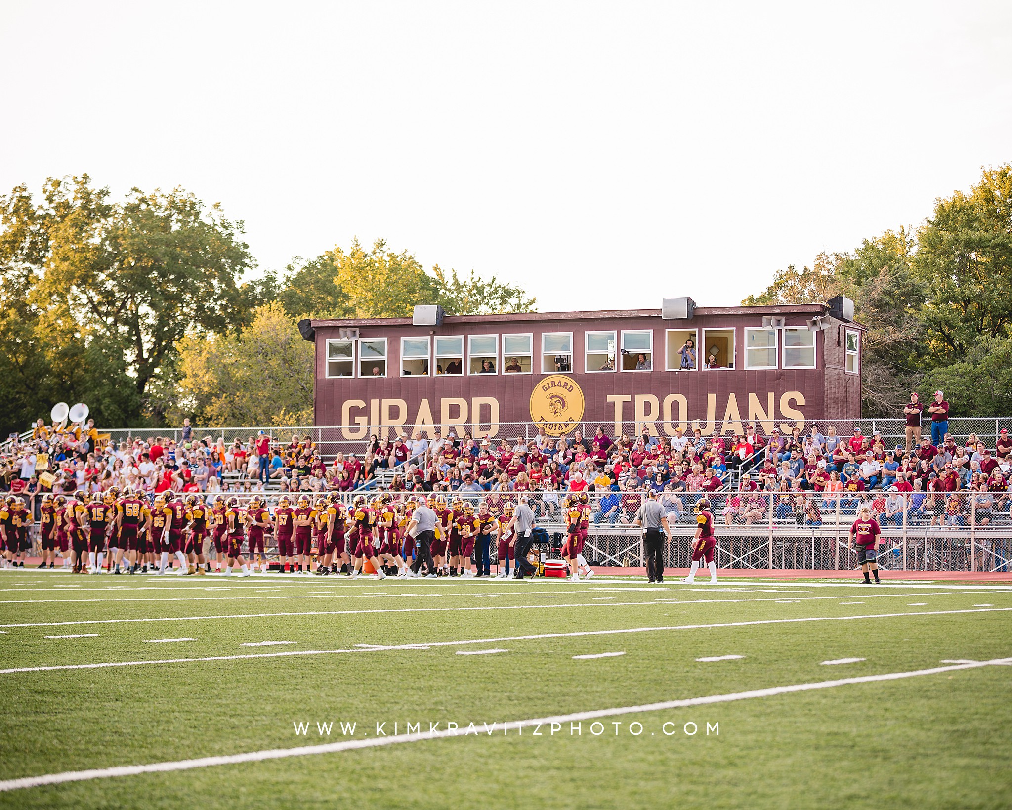 High school football kim kravitz girard trojans galena bulldogs