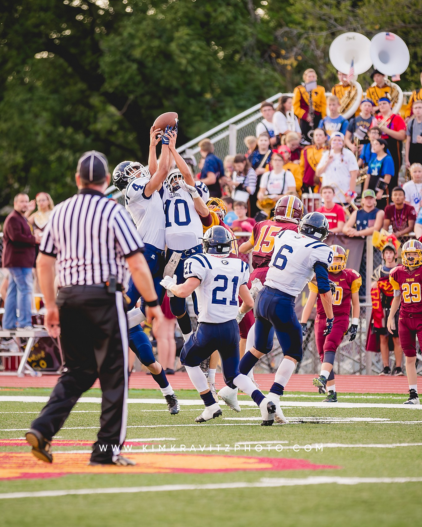 High school football kim kravitz girard trojans galena bulldogs