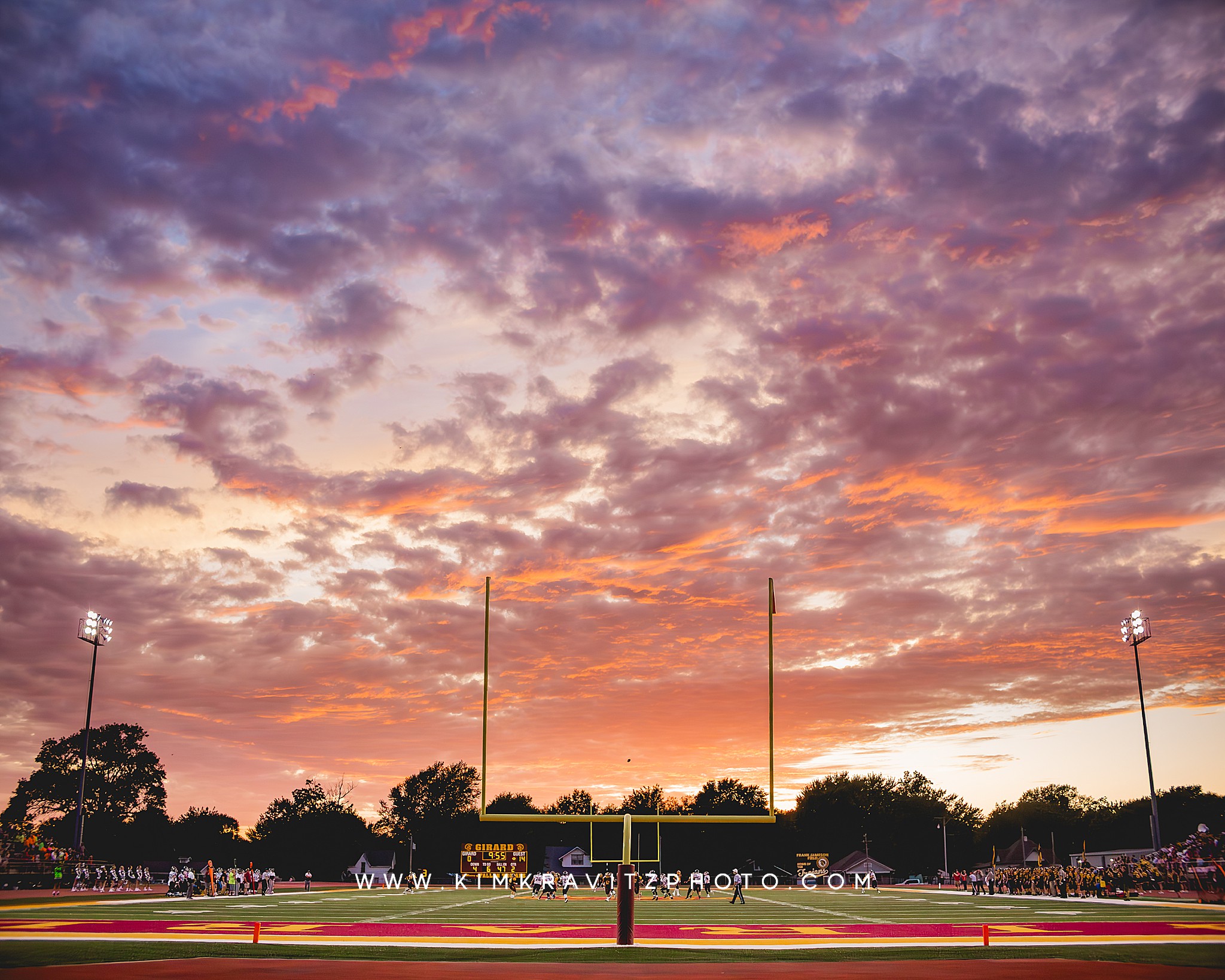 High school football kim kravitz girard trojans galena bulldogs