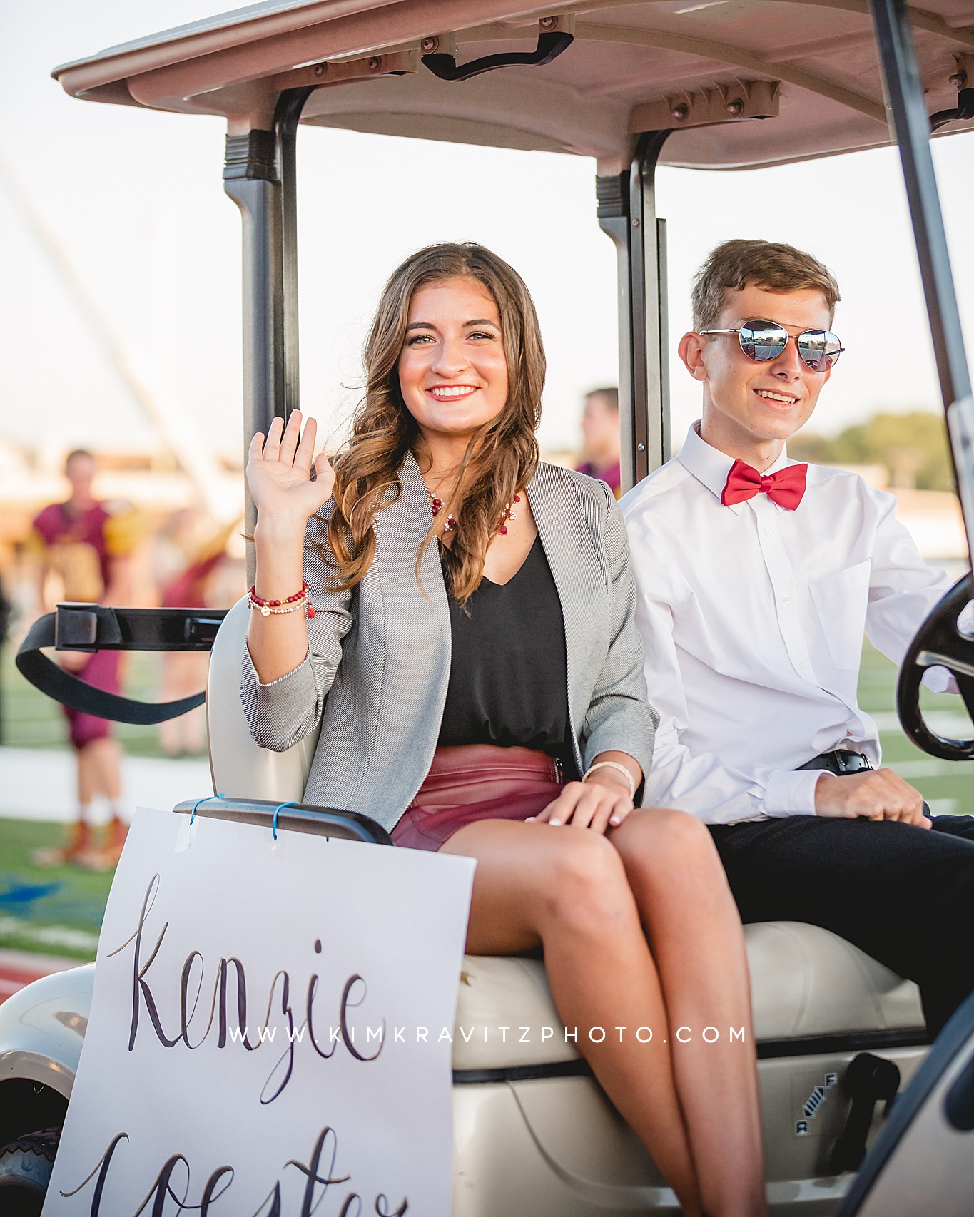 Football homecoming Kim Kravitz kansas girard trojans Kenzie coester