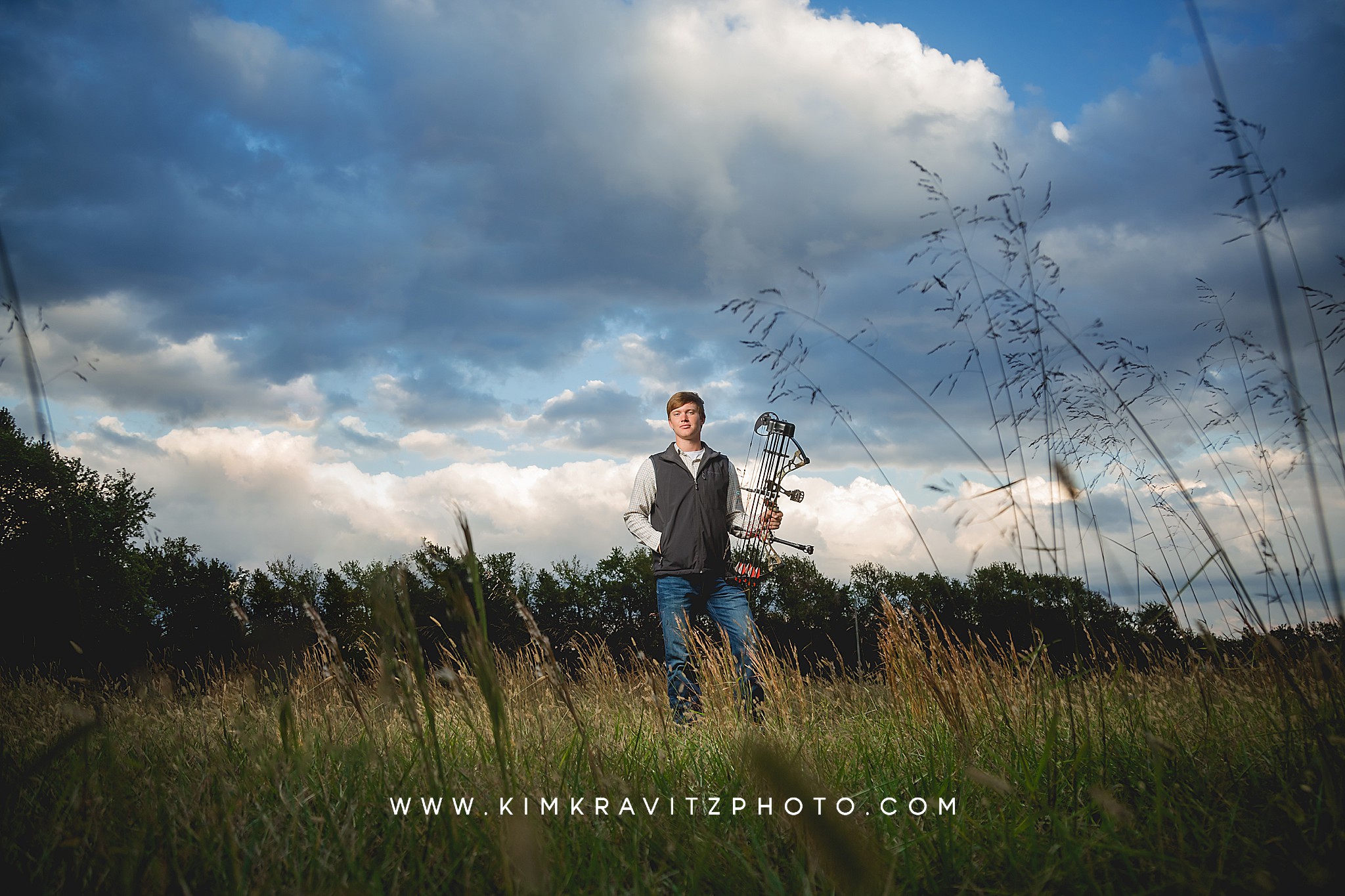 off camera light senior pictures hunting kim kravitz