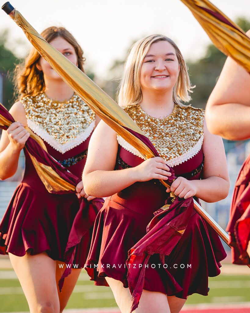 Girard Trojans High School Color Guard Kim Kravitz