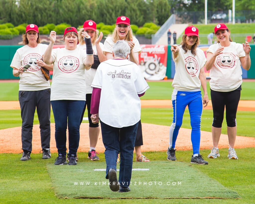 a league of their own baseball game bentonville film festival kim kravitz geena davis