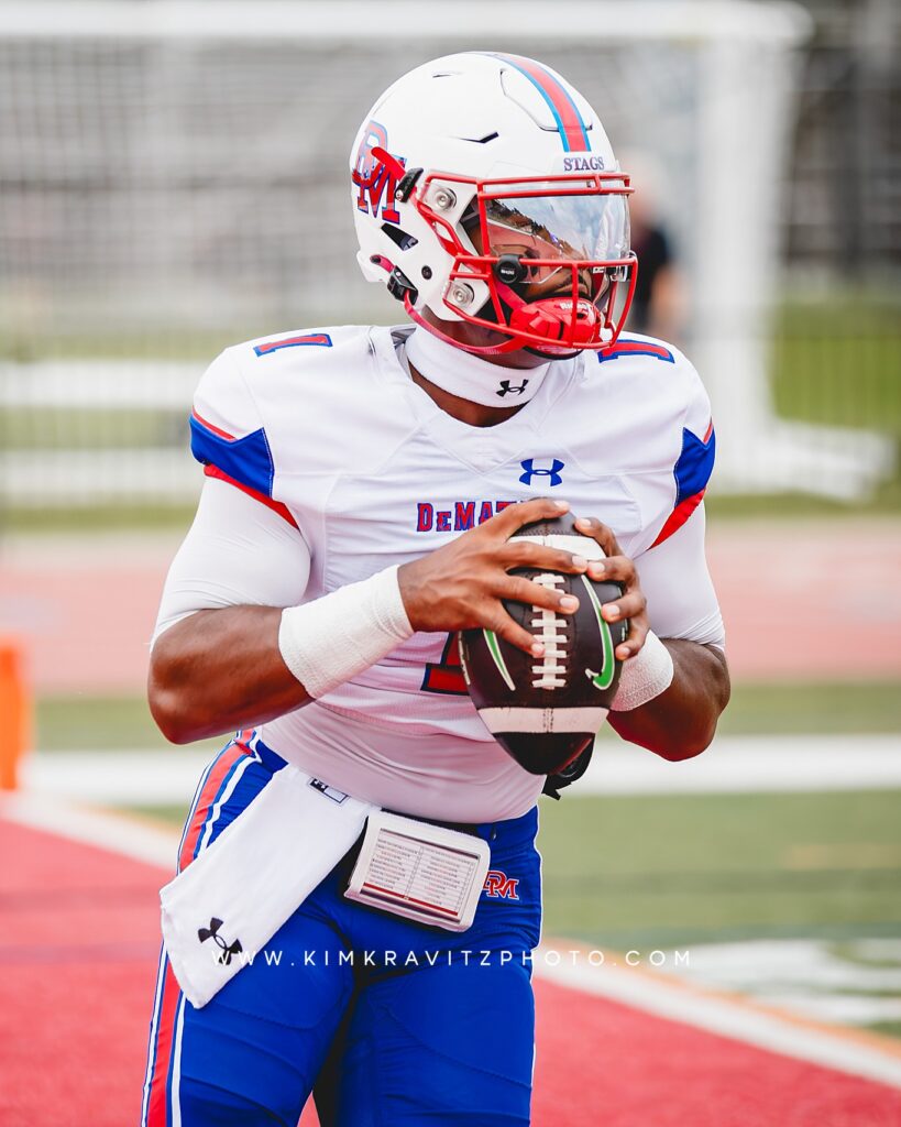 DeMatha quarterback Denzel Gardner Maryland Football Kim Kravitz