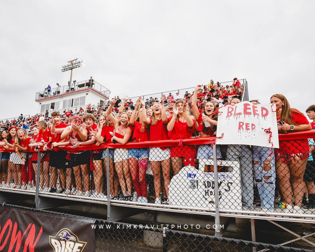 Archbishop Spalding student section Rowdy Red Maryland Kim Kravitz