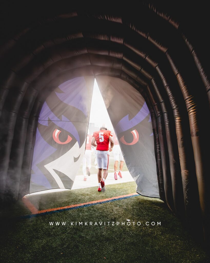 Archbishop Spalding Baltimore Ravens run out tunnel Maryland Kim Kravitz