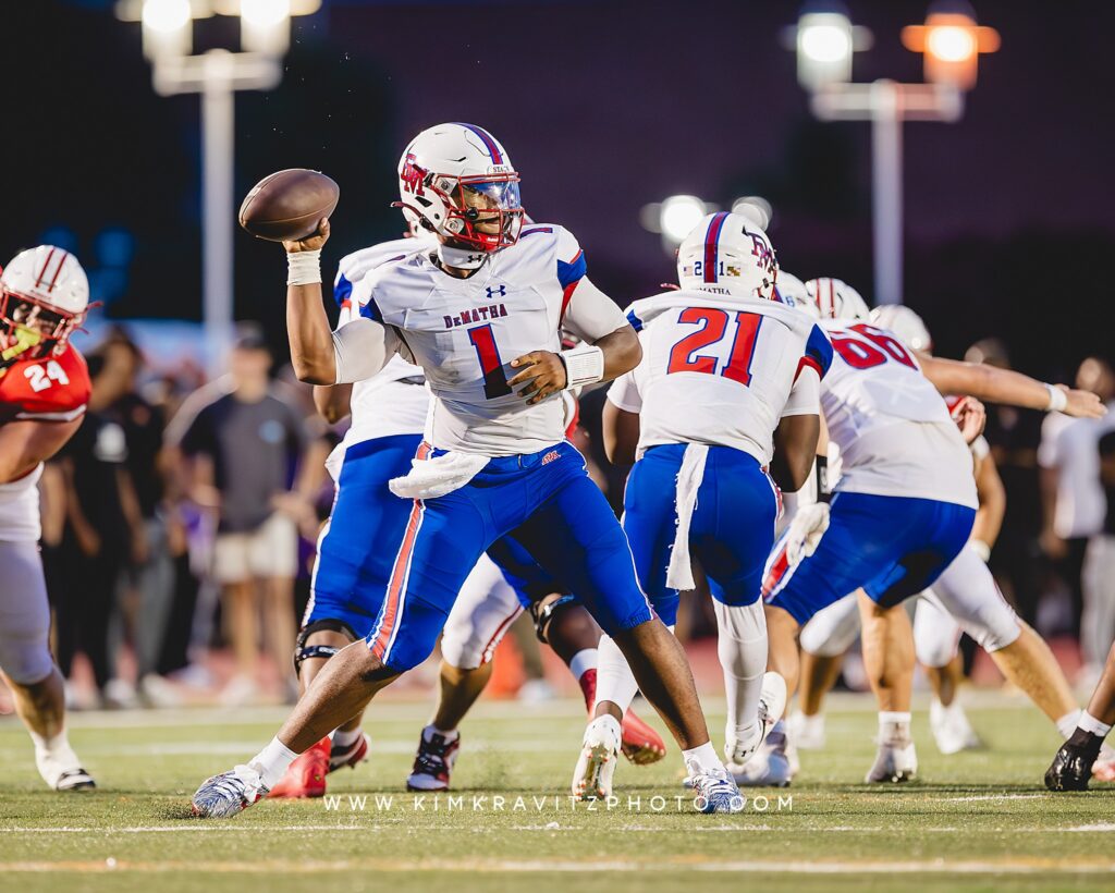 DeMatha quarterback Denzel Gardner Maryland Football Kim Kravitz