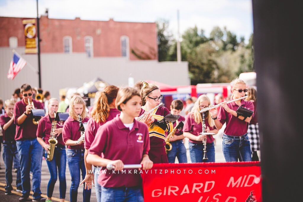 middle school marching band girard kansas kim kravitz