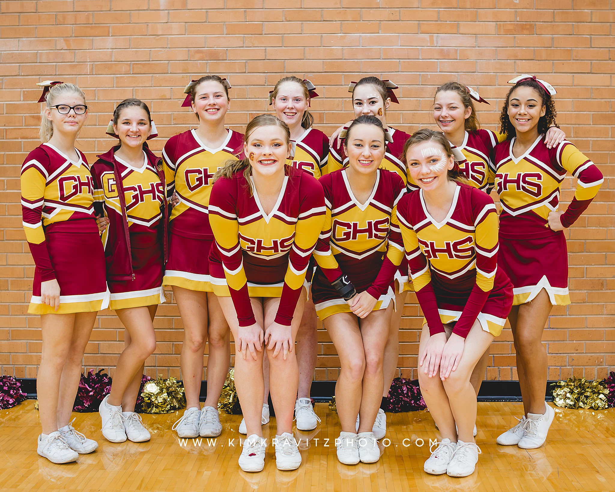 Girard Trojans Kansas High School Cheerleaders Ashlynn O'Dell Kim Kravitz