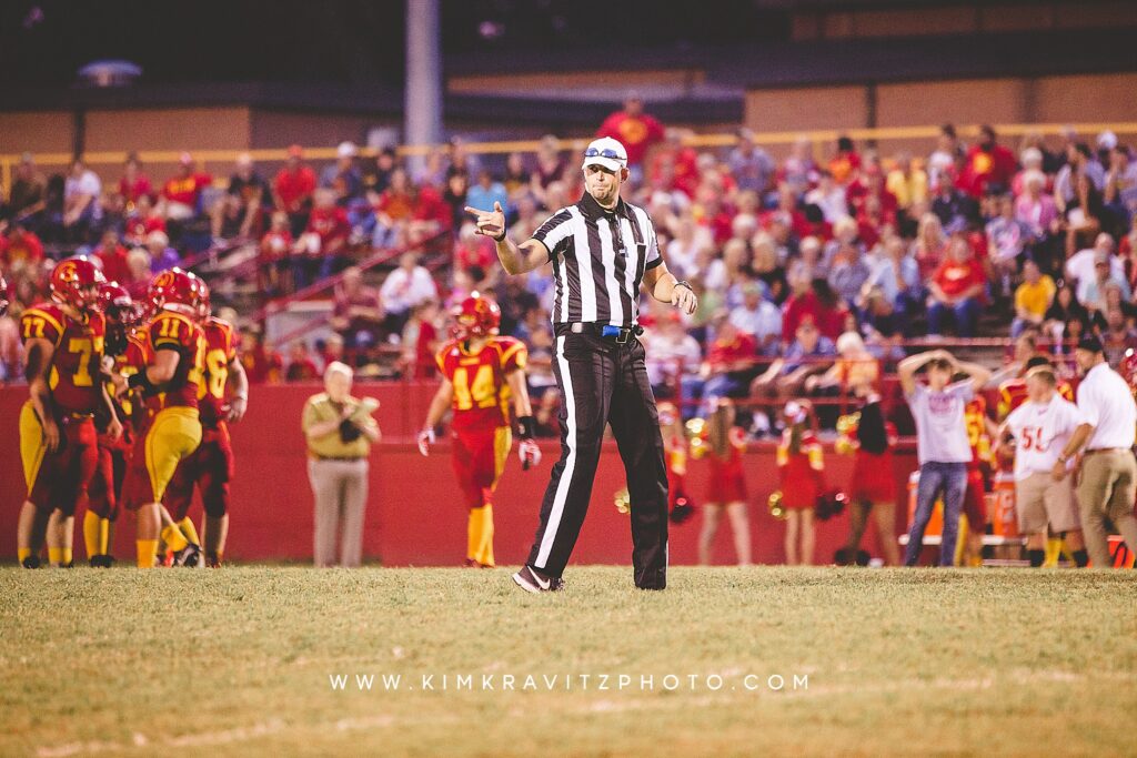referee high school football photography