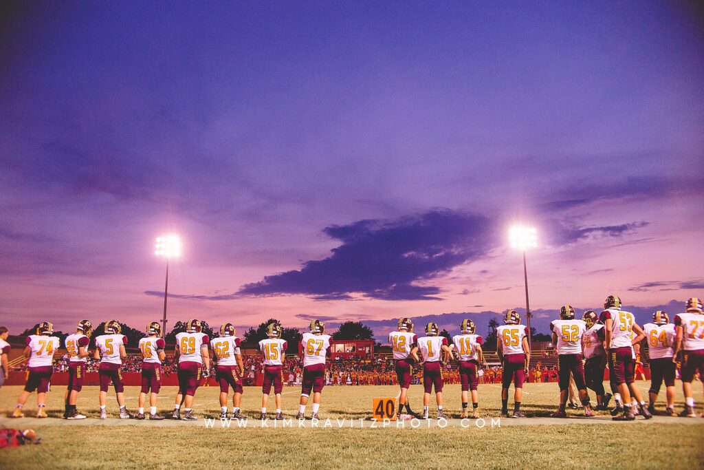 purple sunset high school football game
