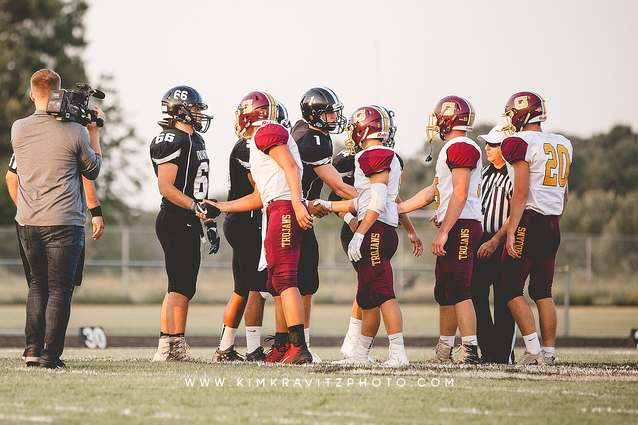 Trojans raiders high school football sports photography