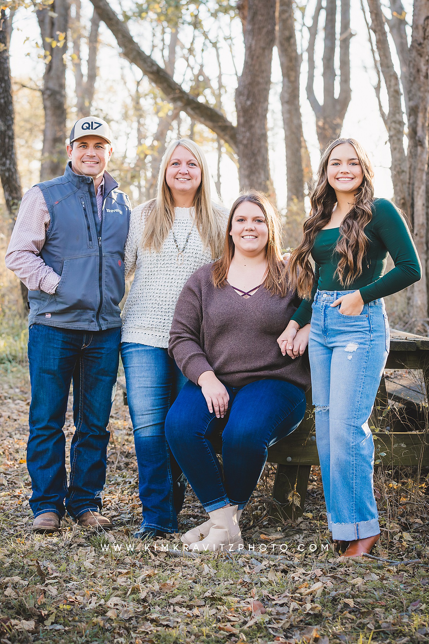 family photo shoot with teens