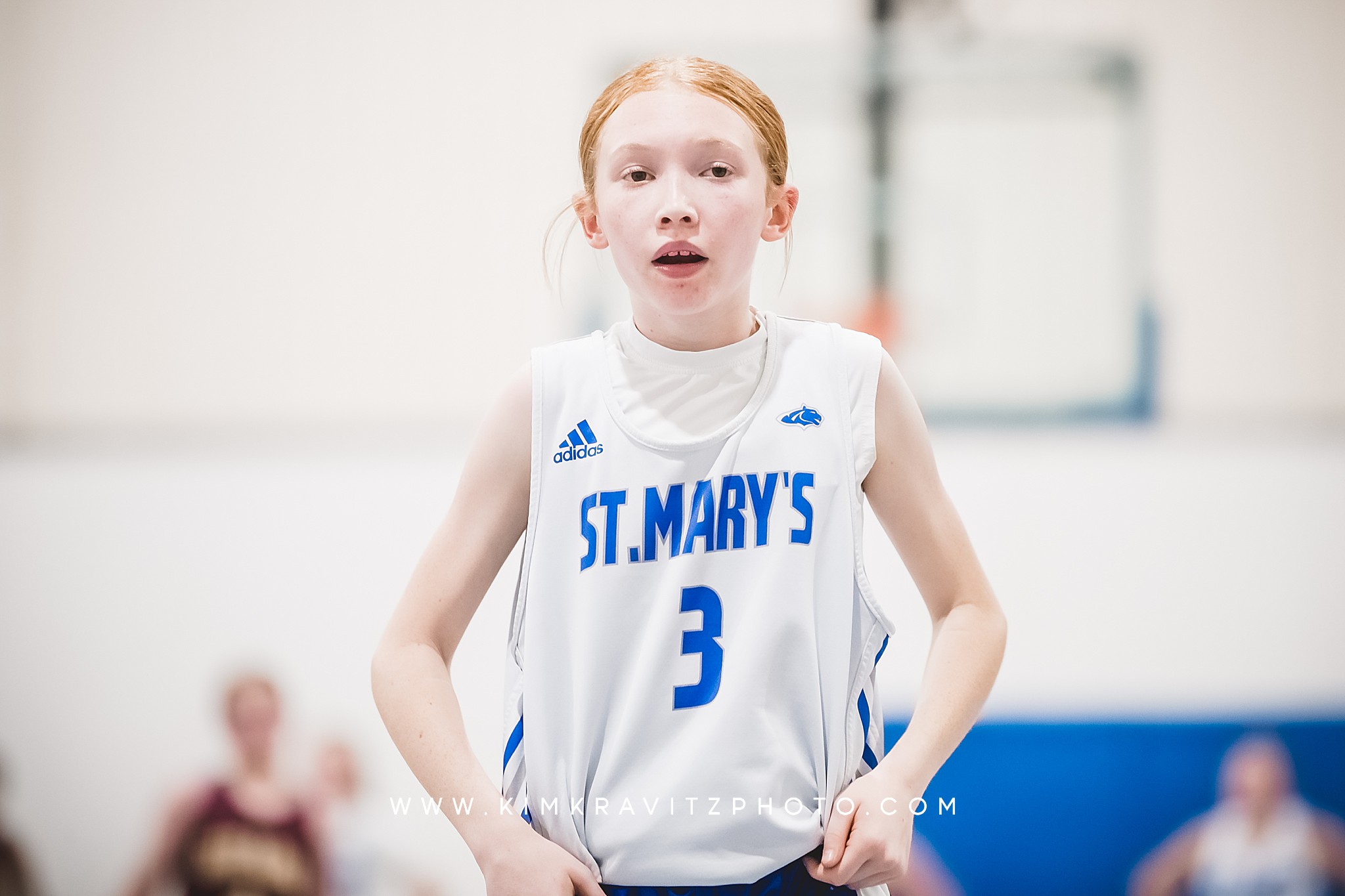 Saint Mary's Colgan Pittsburg Kansas Middle School Basketball Girard Trojans Kim Kravitz